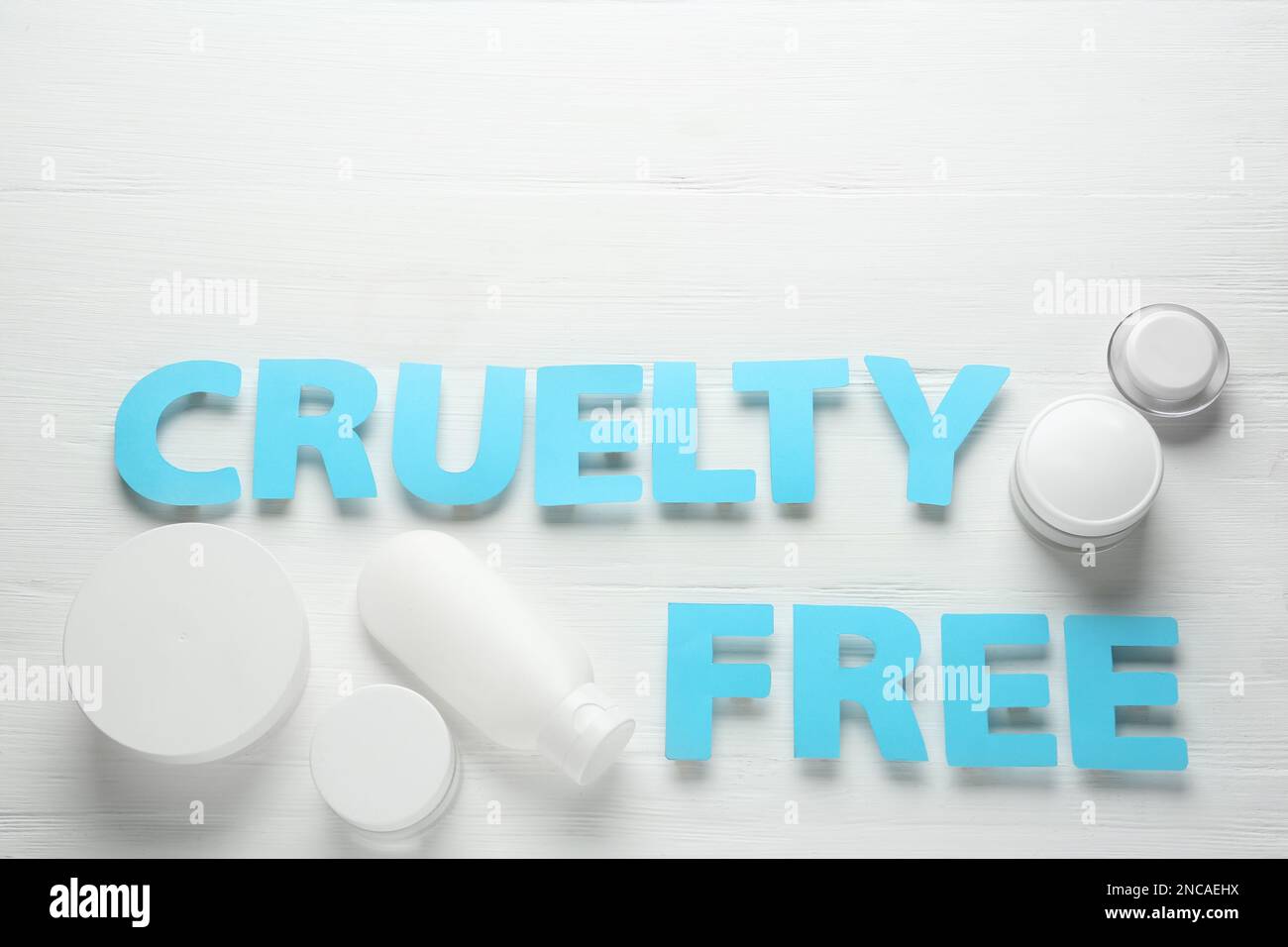 Cruelty free products on white hi res stock photography and images alamy