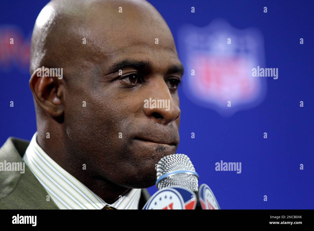 Twotime Super Bowl champion Deion Sanders during a news conference