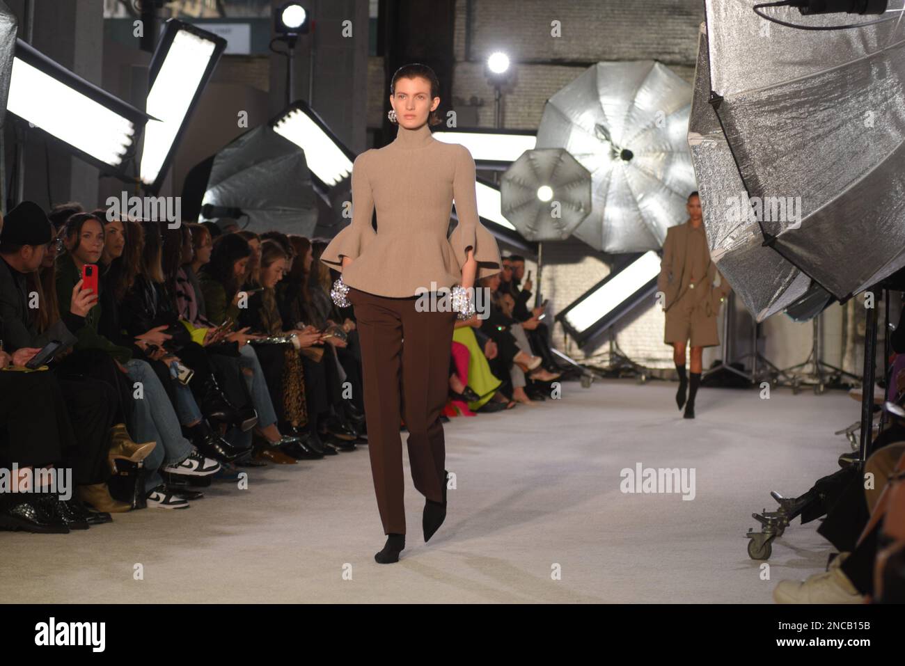 New York, NY on February 14, 2023. Models walk the runway at the ...