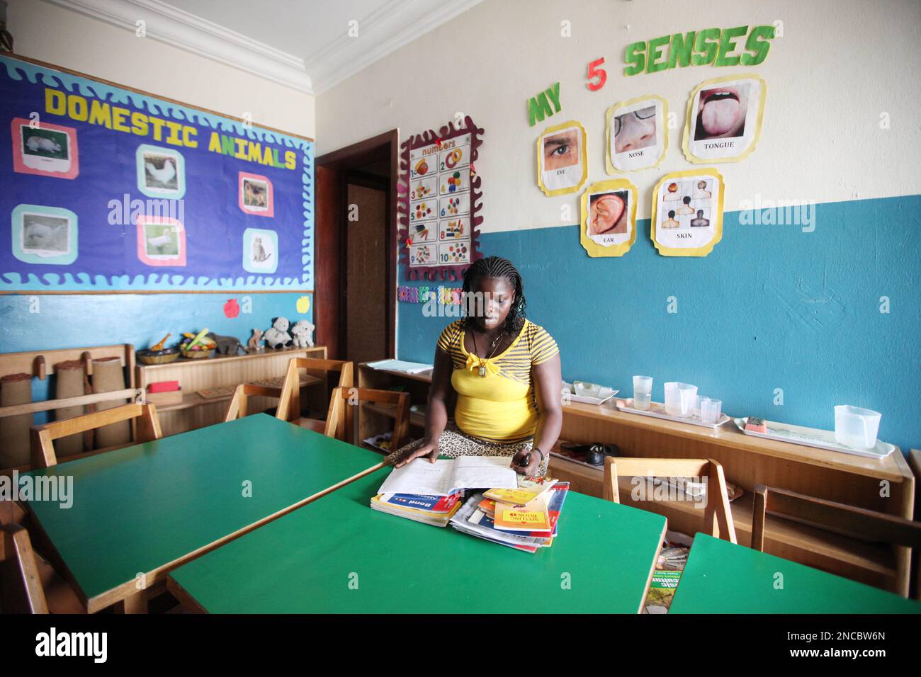 In this Thursday, Jan. 20, 2011 photo, teacher Grace Igoche looks