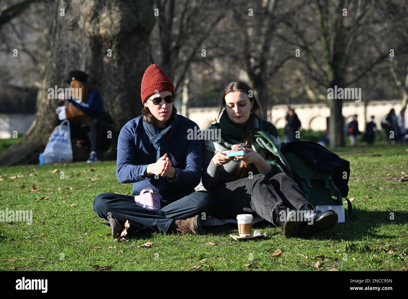 14th February 2023. London, UK. Weather in the UK People enjoy the