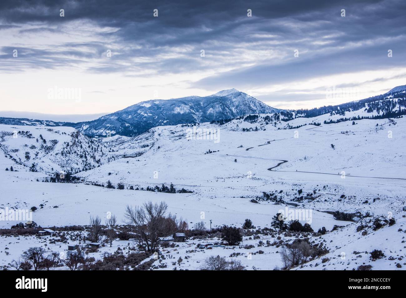 A temporary road has been established between Gardiner and Mammoth
