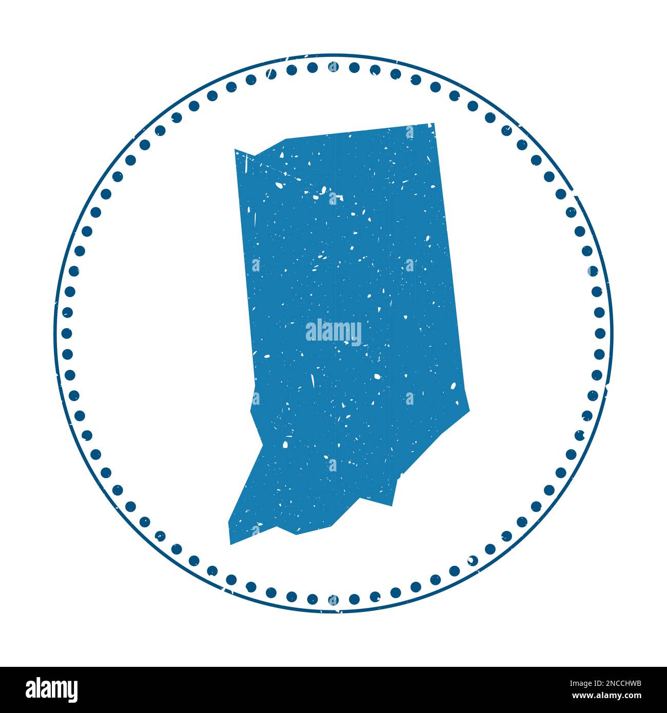 Indiana sticker. Travel rubber stamp with map of us state, vector ...