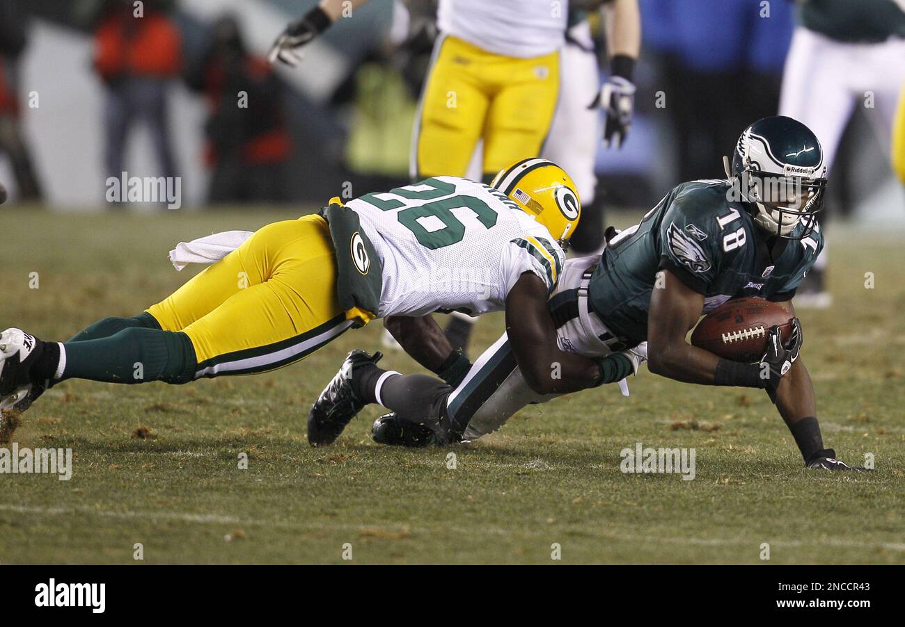 Philadelphia Eagles wide receiver Jeremy Maclin (18) during the second half  of their game against the Washington Redskins at FedEx Field in Landover,  MD, Sunday, October 16, 2011. Harry E. Walker/MCT/Sipa USA