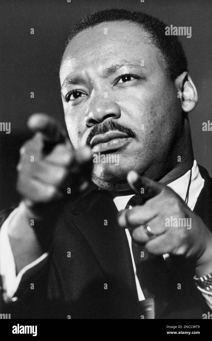 Martin Luther King, shown speaking in 1968, came forward as a young