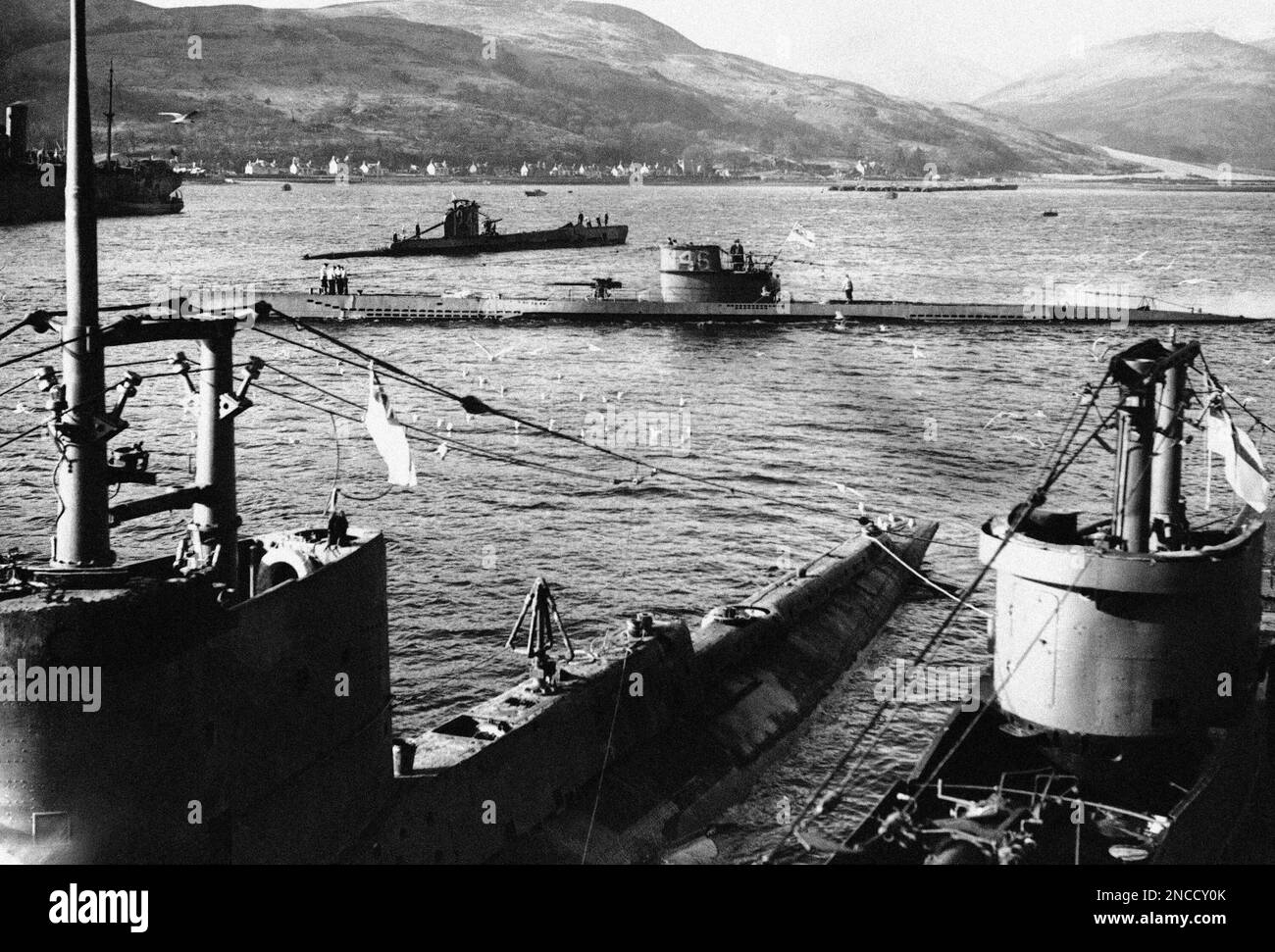 It will be remembered that a Hudson aircraft in 1941 forced a German U