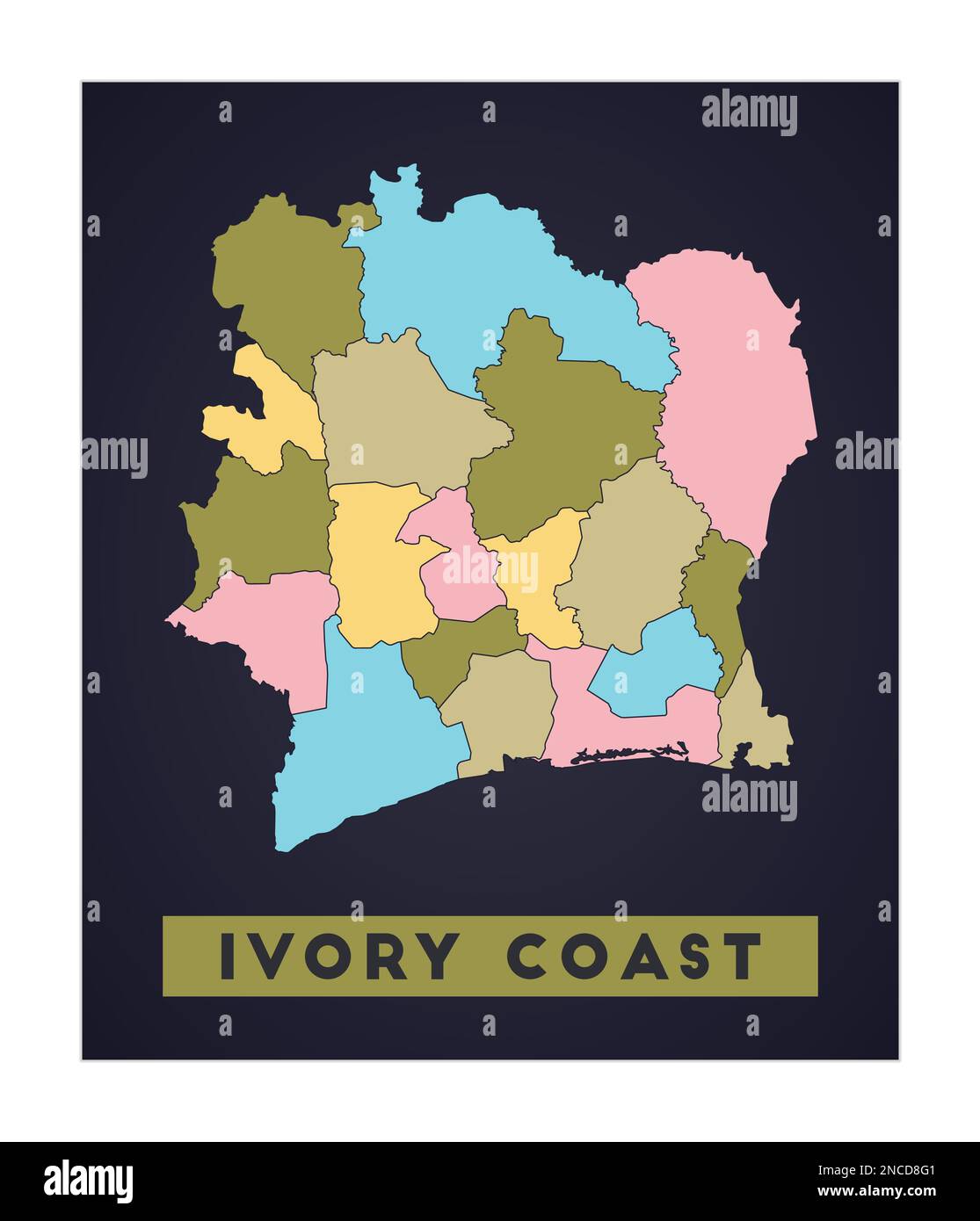 ivory-coast-map-country-poster-with-regions-shape-of-ivory-coast-with