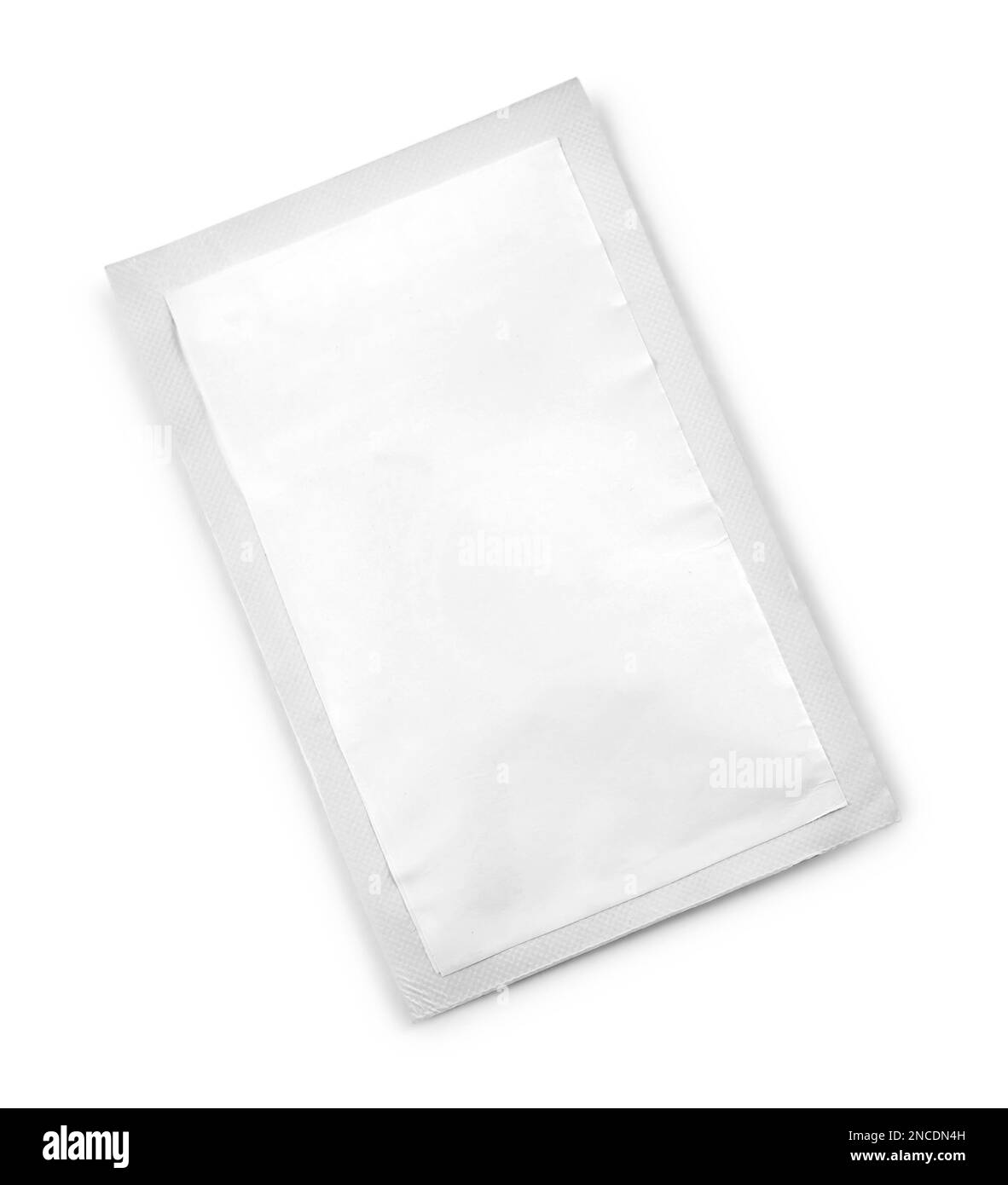 One blank medicine sachet isolated on white Stock Photo Alamy