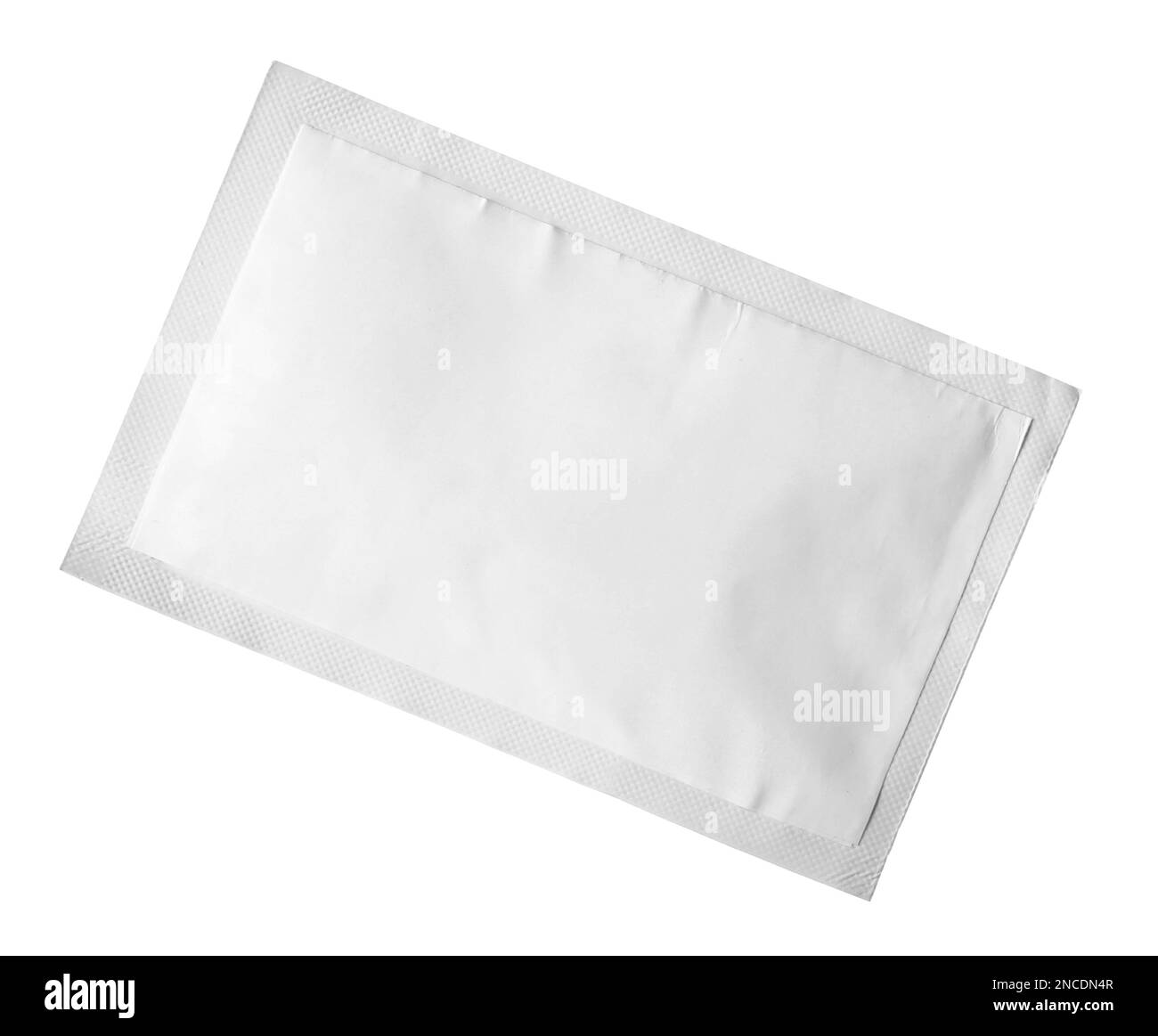 One blank medicine sachet isolated on white Stock Photo Alamy