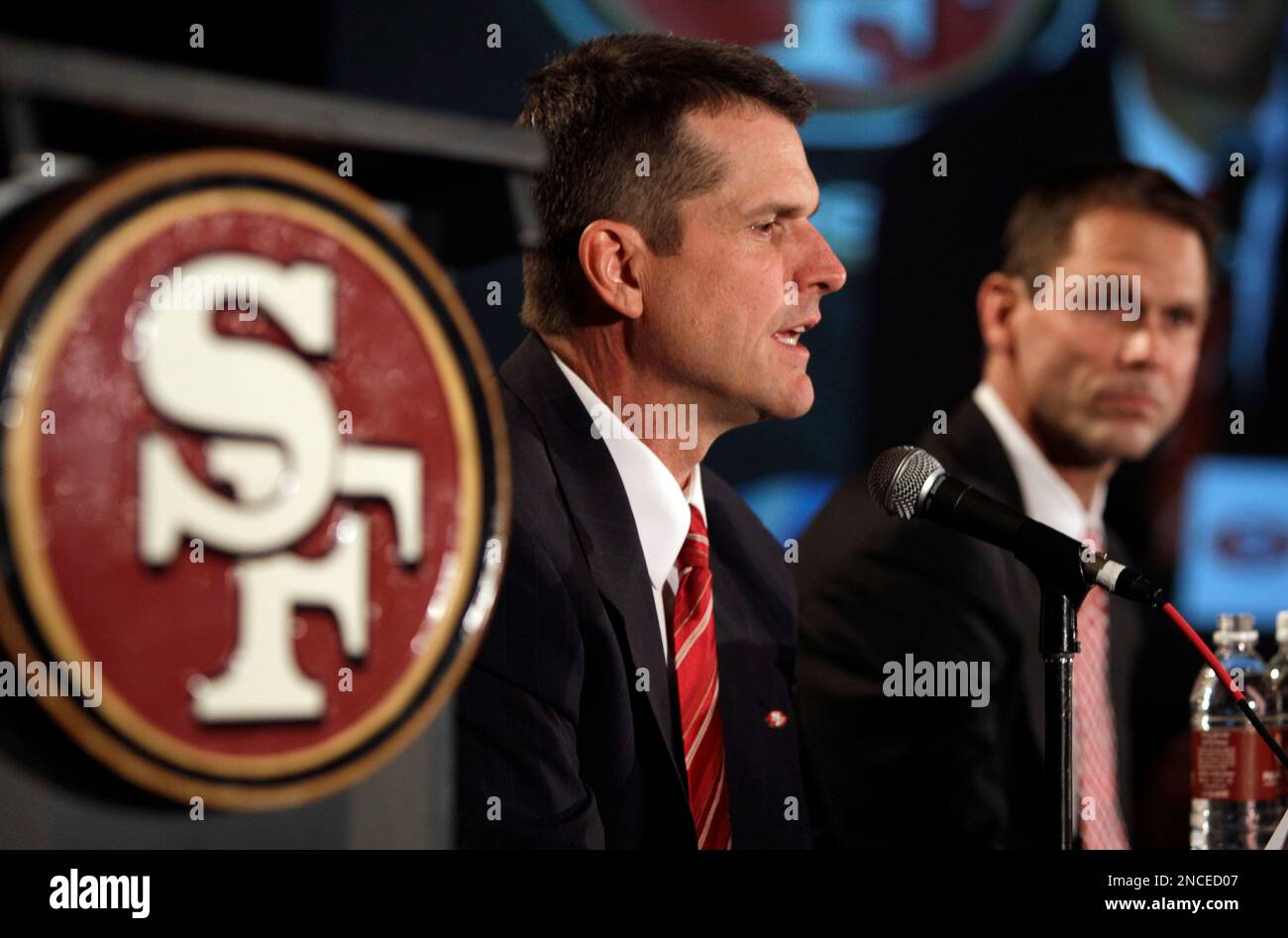 Jim Harbaugh Left Answers A Question As San Francisco 49ers General