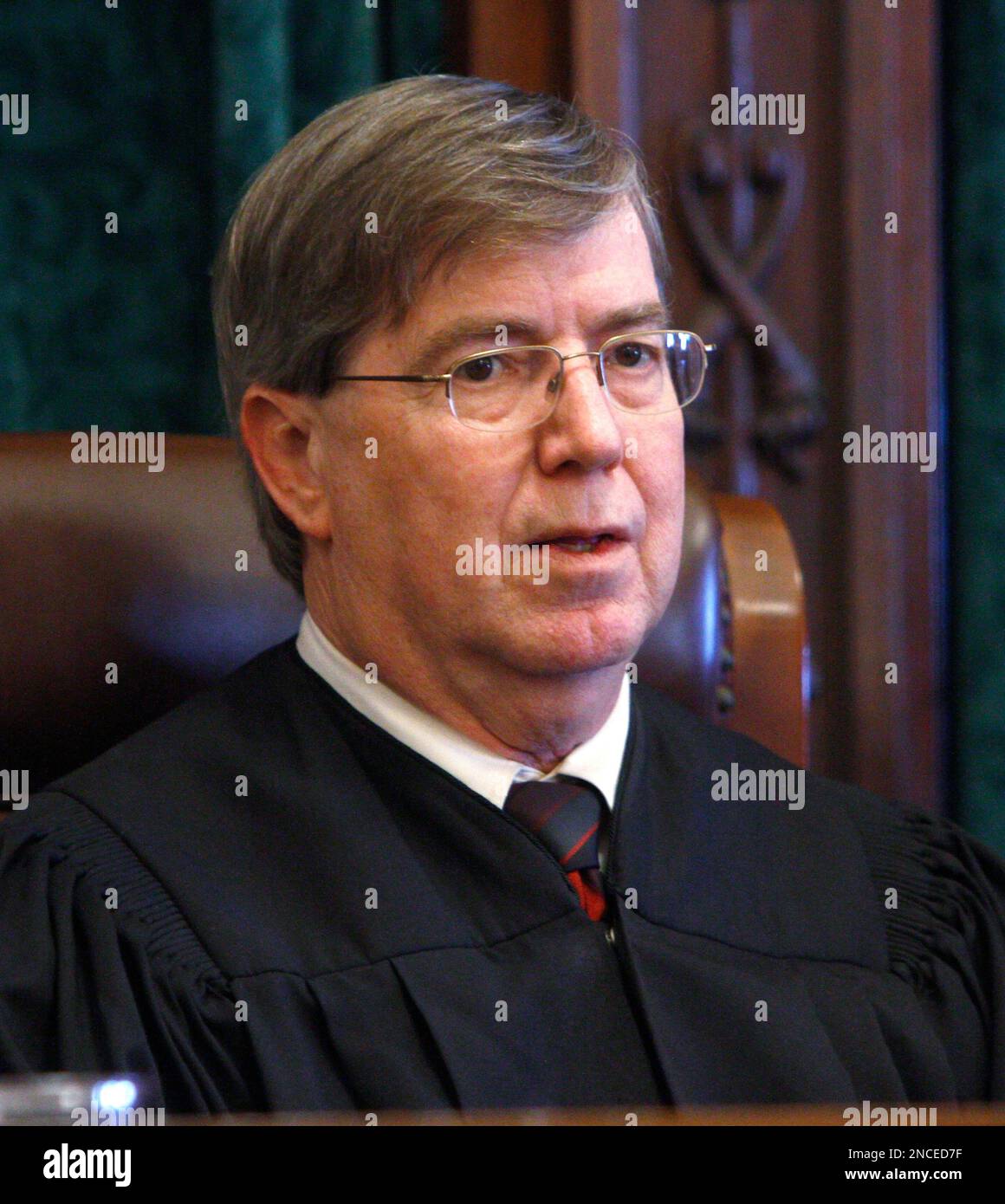 Oklahoma Supreme Court Justice James Edmondson is pictured on the bench Oklahoma Supreme Court Justice James Edmondson is pictured on the bench