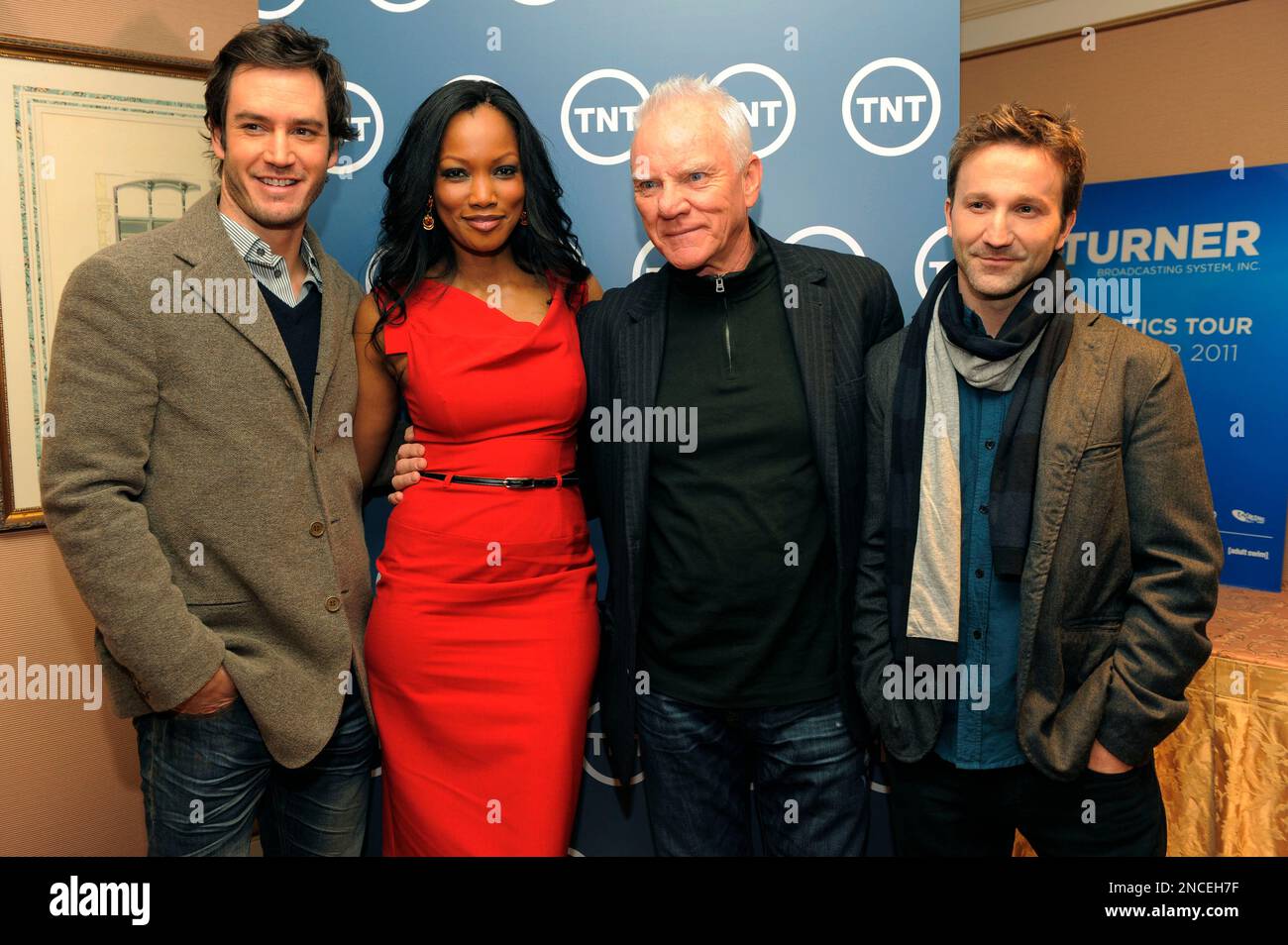Actors, from left, MarkPaul Gosselaar, Garcelle Beauvais, Malcolm