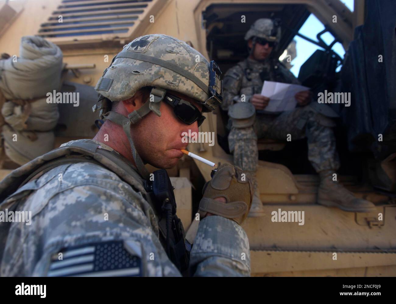 Sgt Rafiq Sgt. Spear Wesley from Saint Johns, MI of 2nd Platoon Bravo Company 2 ...