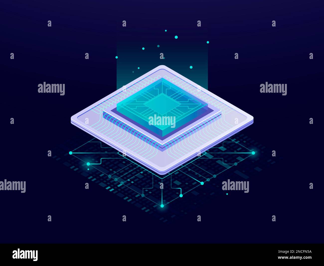 Semiconductor chip, conceptual illustration Stock Photo Alamy