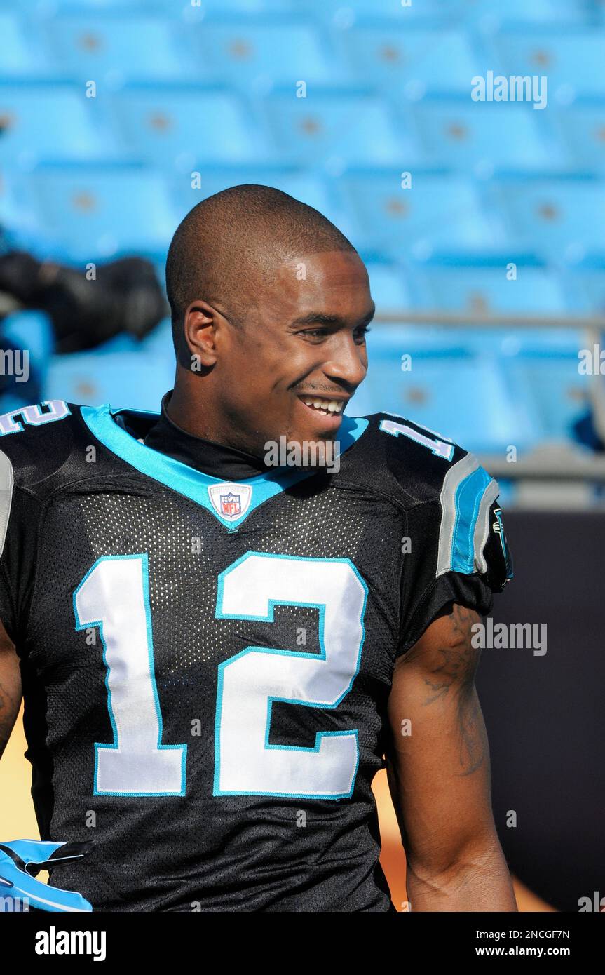 Carolina Panthers' David Gettis (12) is shown before an NFL football ...