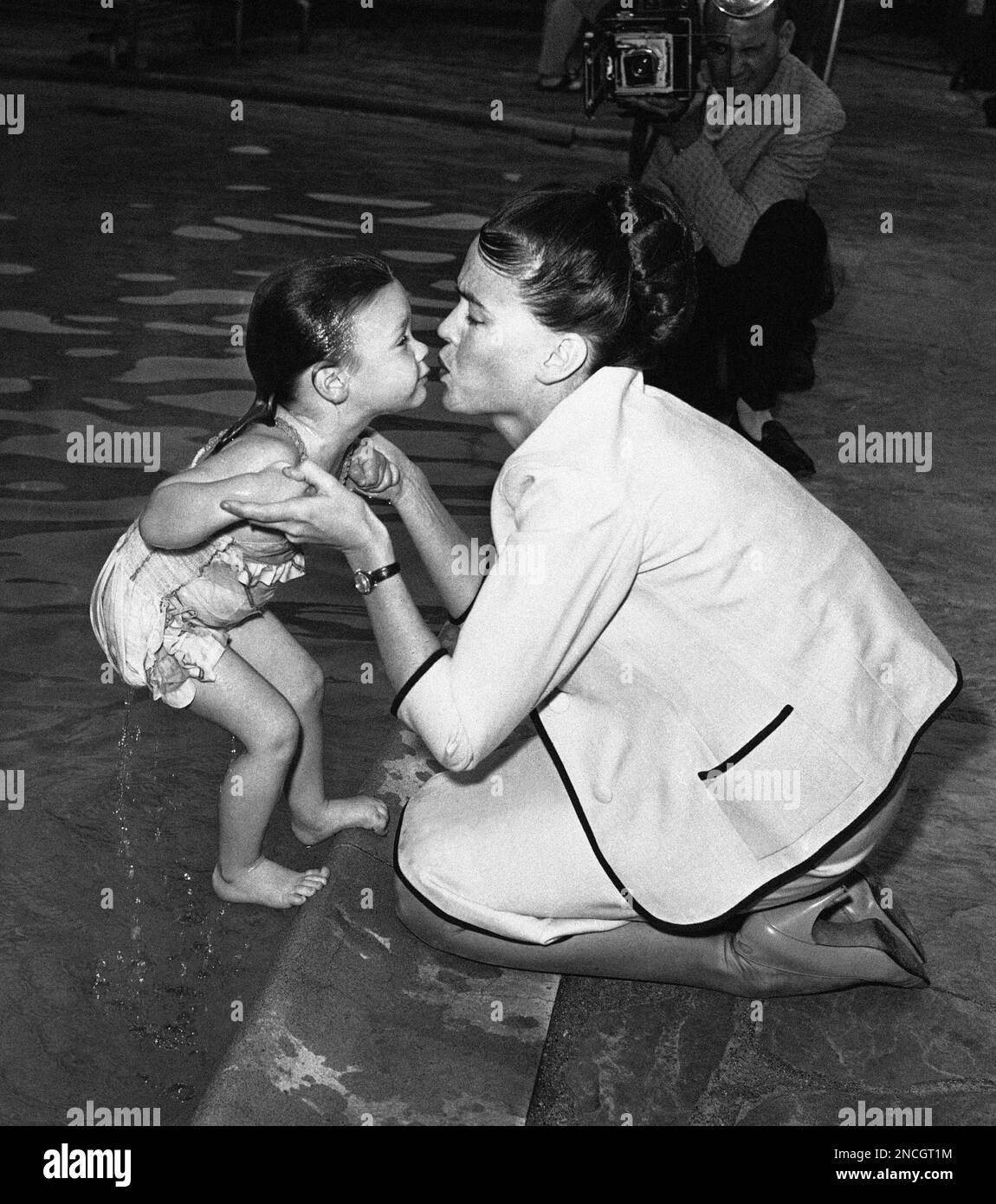 Twoyearold Mary Frances Crosby, Bing Crosby’s only daughter, goes for