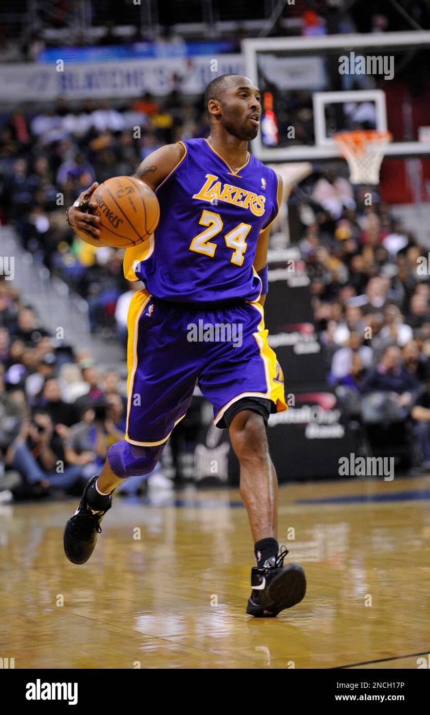 Los Angeles Lakers Shooting Guard Kobe Bryant Dribbles The Ball During Los Angeles Lakers Shooting Guard Kobe Bryant Dribbles The Ball During