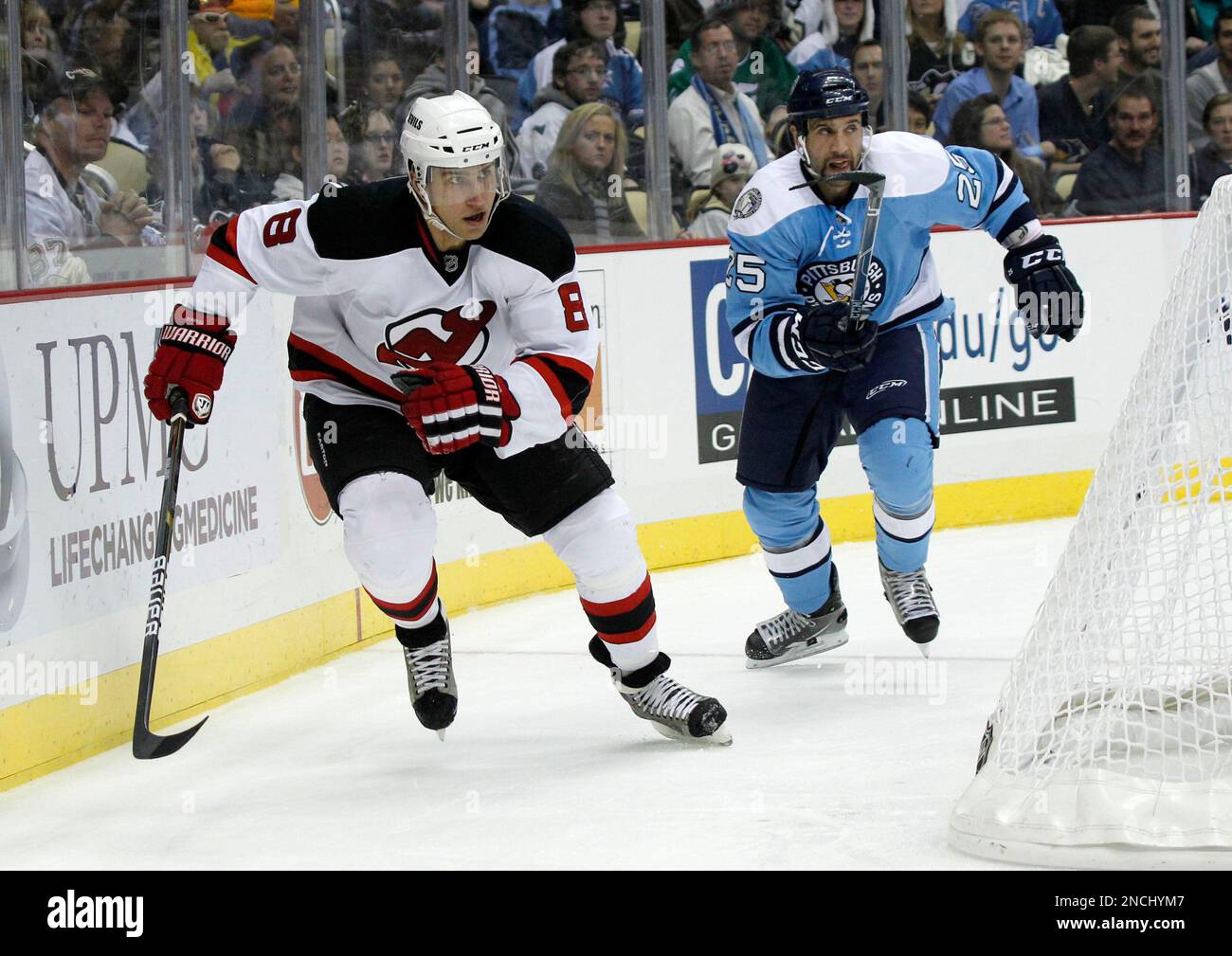 Pittsburgh Penguins V New Jersey Devils by Jim Mcisaac