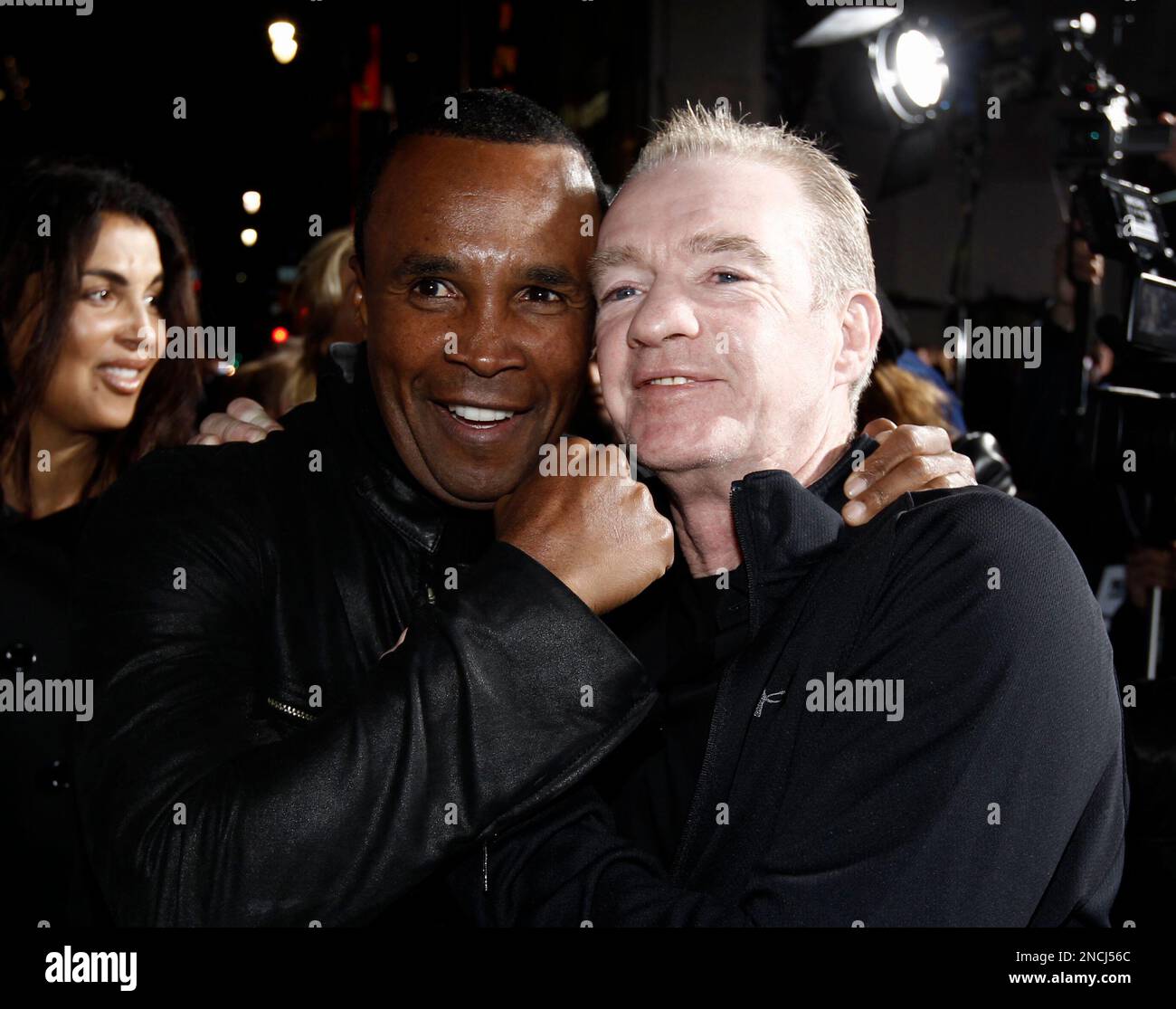Boxer Sugar Ray Leonard, left, and Dicky Eklund pose together at the  premiere of "The Fighter" in Los Angeles on Monday, Dec. 6, 2010. (AP  Photo/Matt Sayles Stock Photo - Alamy