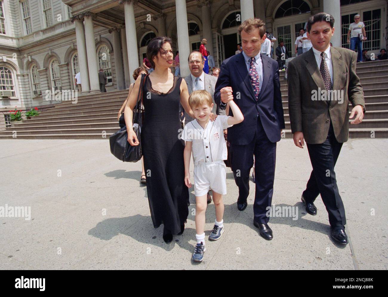 Mohamud Ribic walks from New York’s City Hall, Wednesday, June 30, 1993 ...