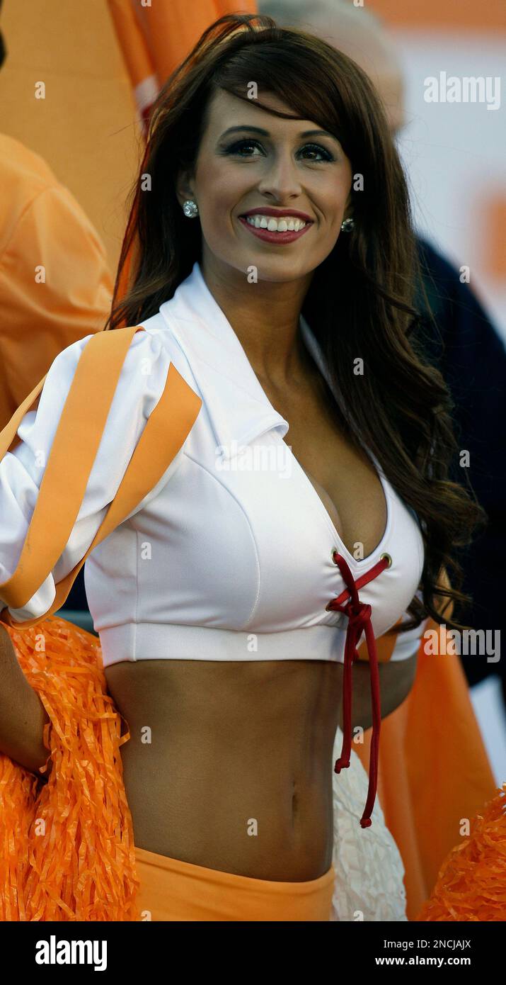 Tampa Bay Buccaneers Cheerleader Ashley Lamb during an NFL football