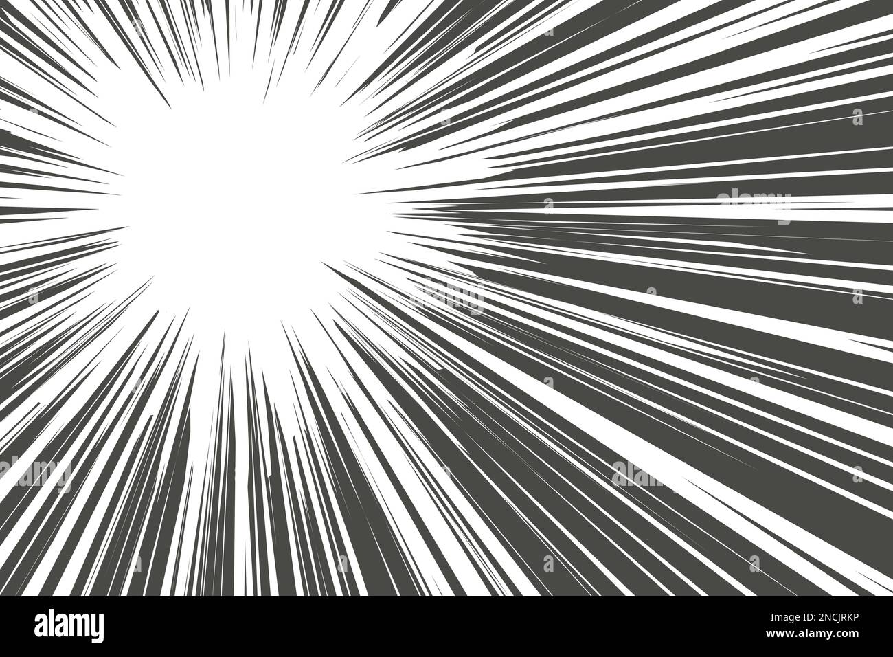 Radial motion speed lines for Manga comics or explosion drawing