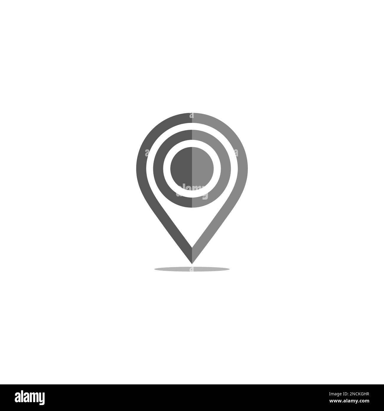 target pin location shadow symbol vector Stock Vector Image & Art Alamy
