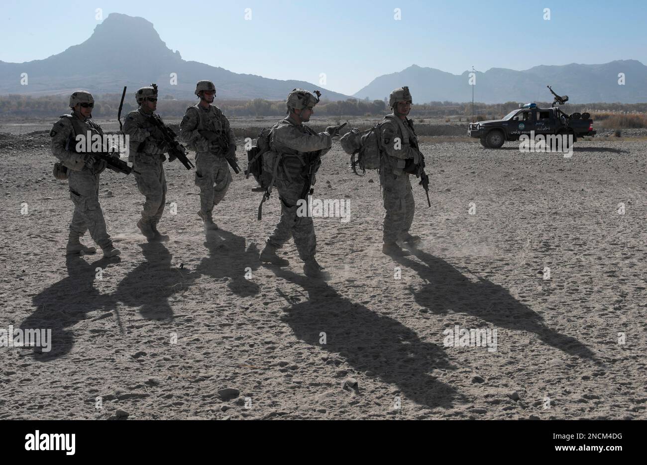 US Army soldiers from First Battalion, 502nd Infantry Regiment, 101st ...