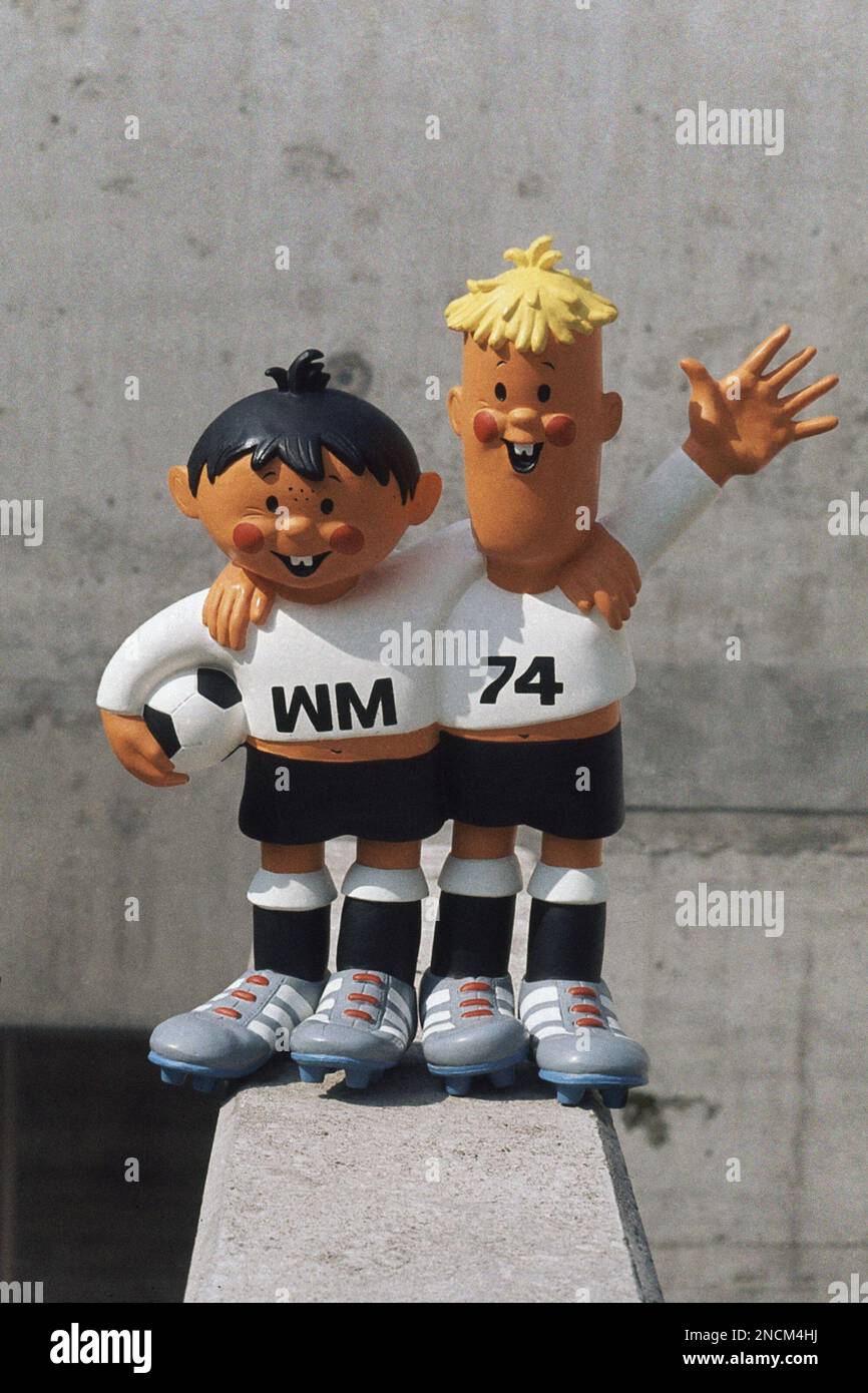 Tip and Tap, the official mascots of the 1974 Soccer World Cup to