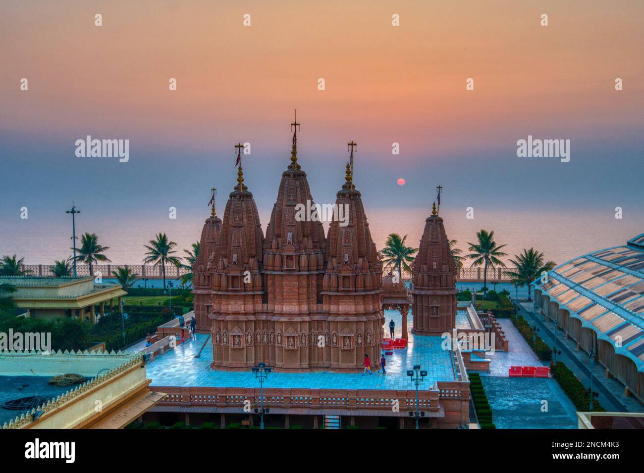 Shree Shirdi Saibaba Temple, Tithal Beach, Valsad, Gujarat, India Stock Photo
