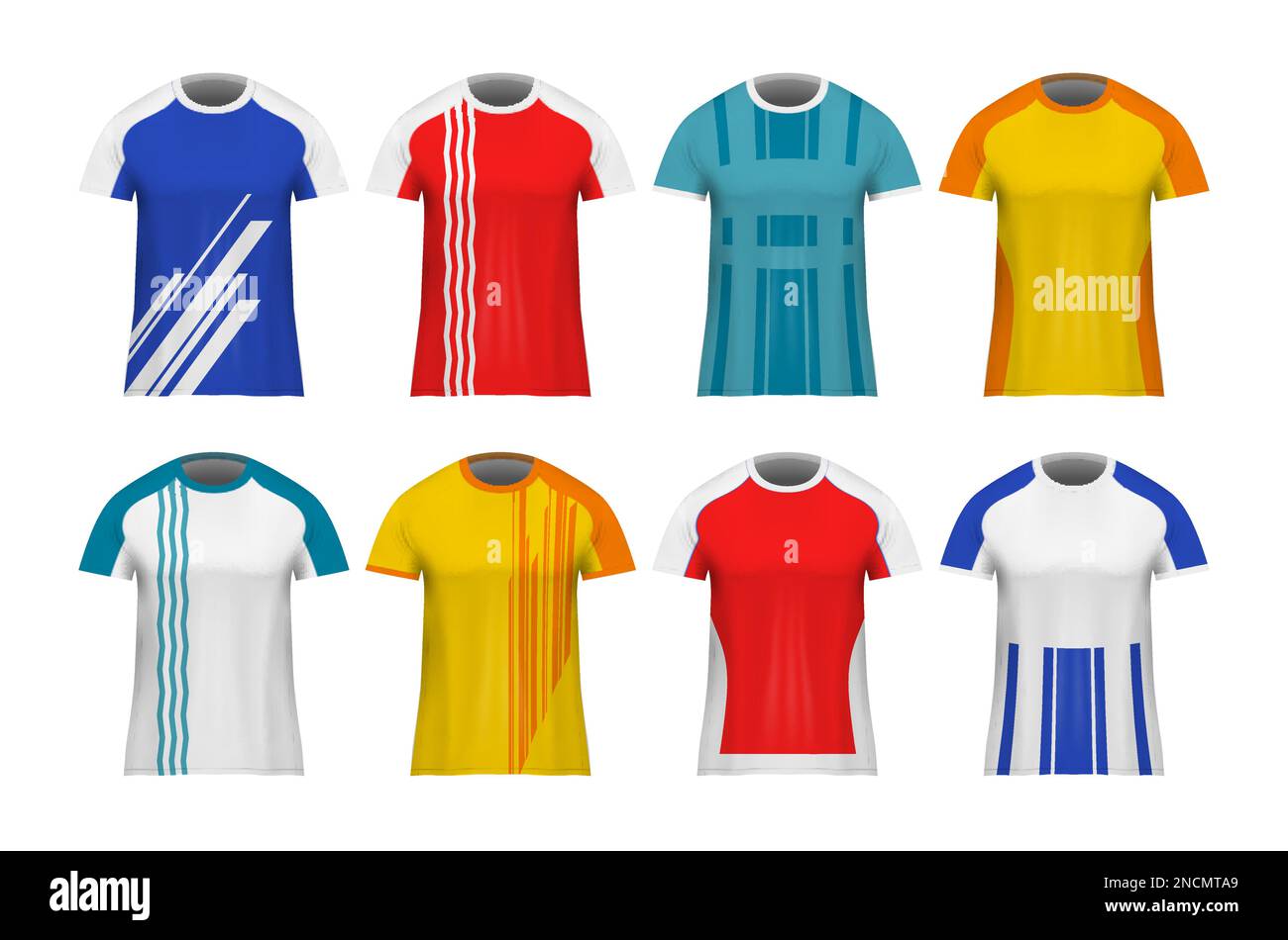T-shirt sport Jersey design Vector illustration template Front And back  views, Soccer jersey mock up for football club and others. Sports Uniform  top Stock Vector Image & Art - Alamy