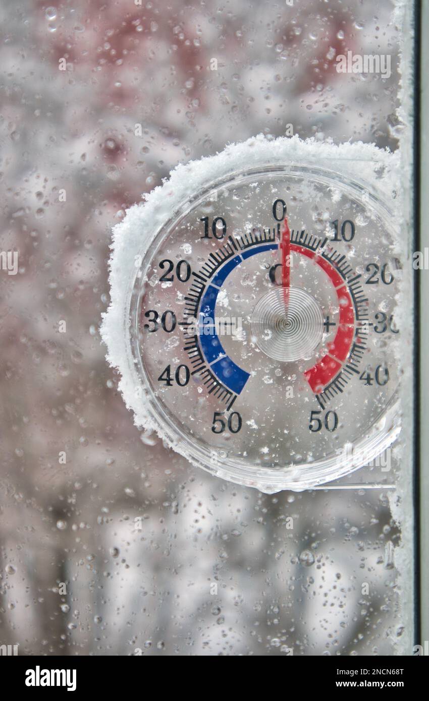It's Cold!!, This thermometer is just outside the window on…
