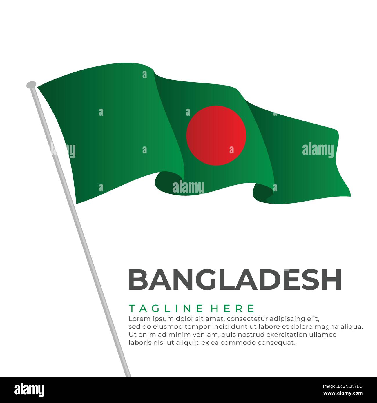 Template vector Bangladesh flag modern design. Vector illustration