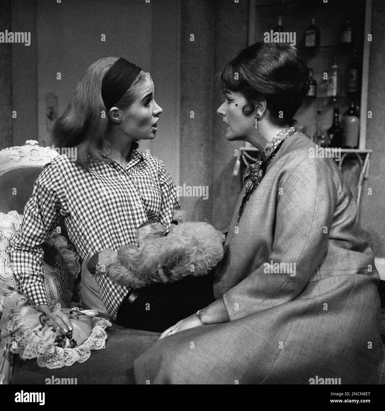 Margaret Lockwood, right, and her daughter Julia Lockwood, in a scene ...