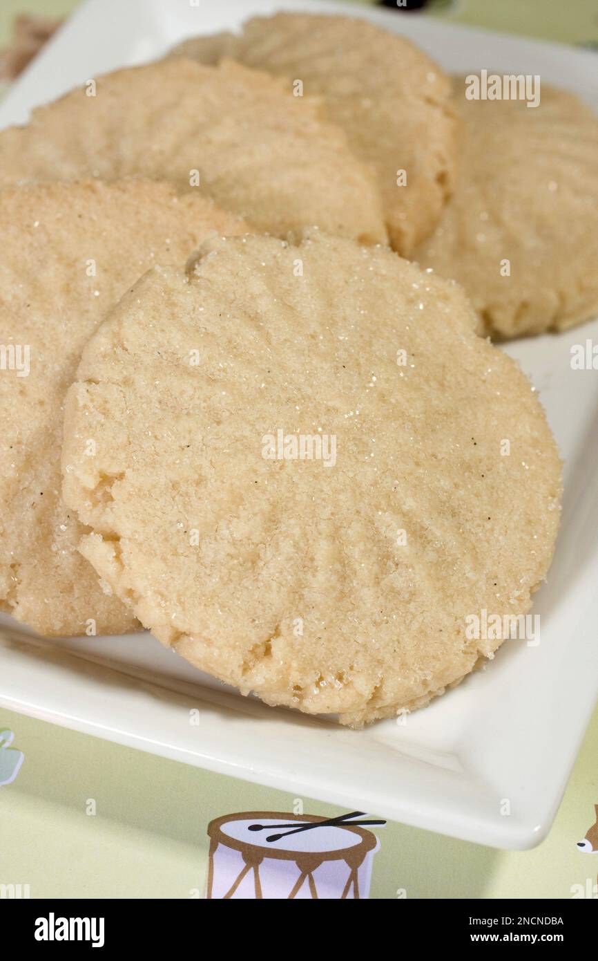Vanilla shortbread cookies are seen in Concord, N.H. These kid friendly