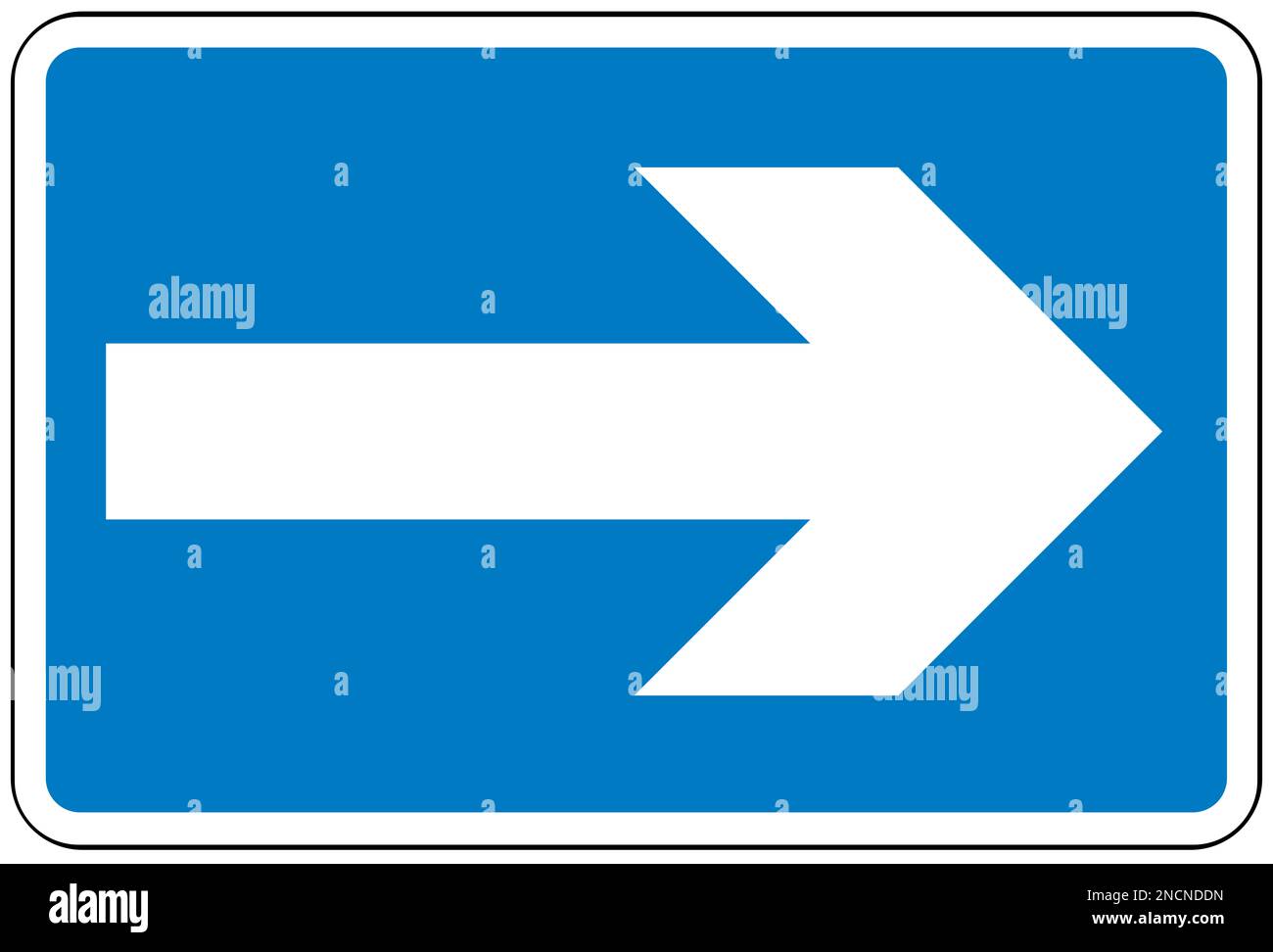 one-way-traffic-british-road-sign-stock-photo-alamy