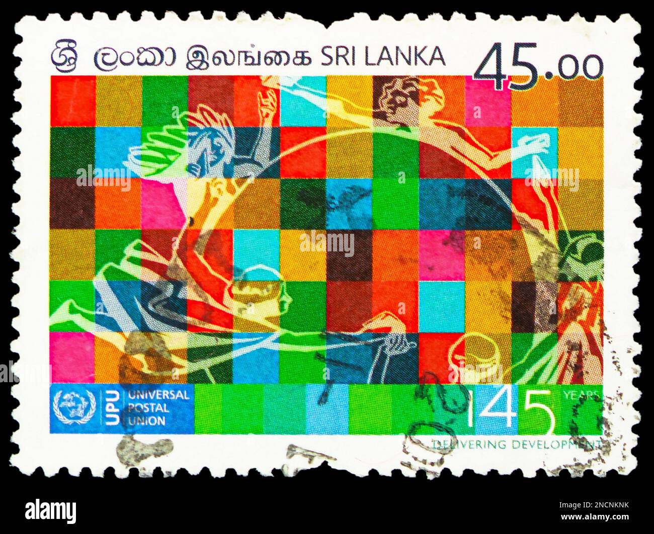 MOSCOW, RUSSIA - FEBRUARY 4, 2023: Postage stamp printed in Sri Lanka ...