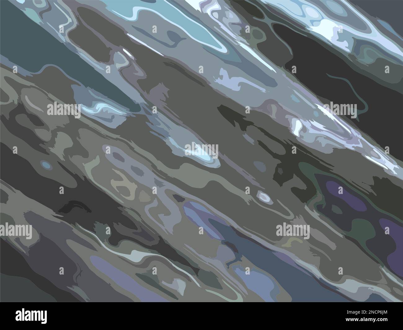 Dark wavy landscape in gray-blue key for backgrounds, textures. Diagonal bursts for covers, fashion trends, fabric, business or environmental concepts Stock Photo