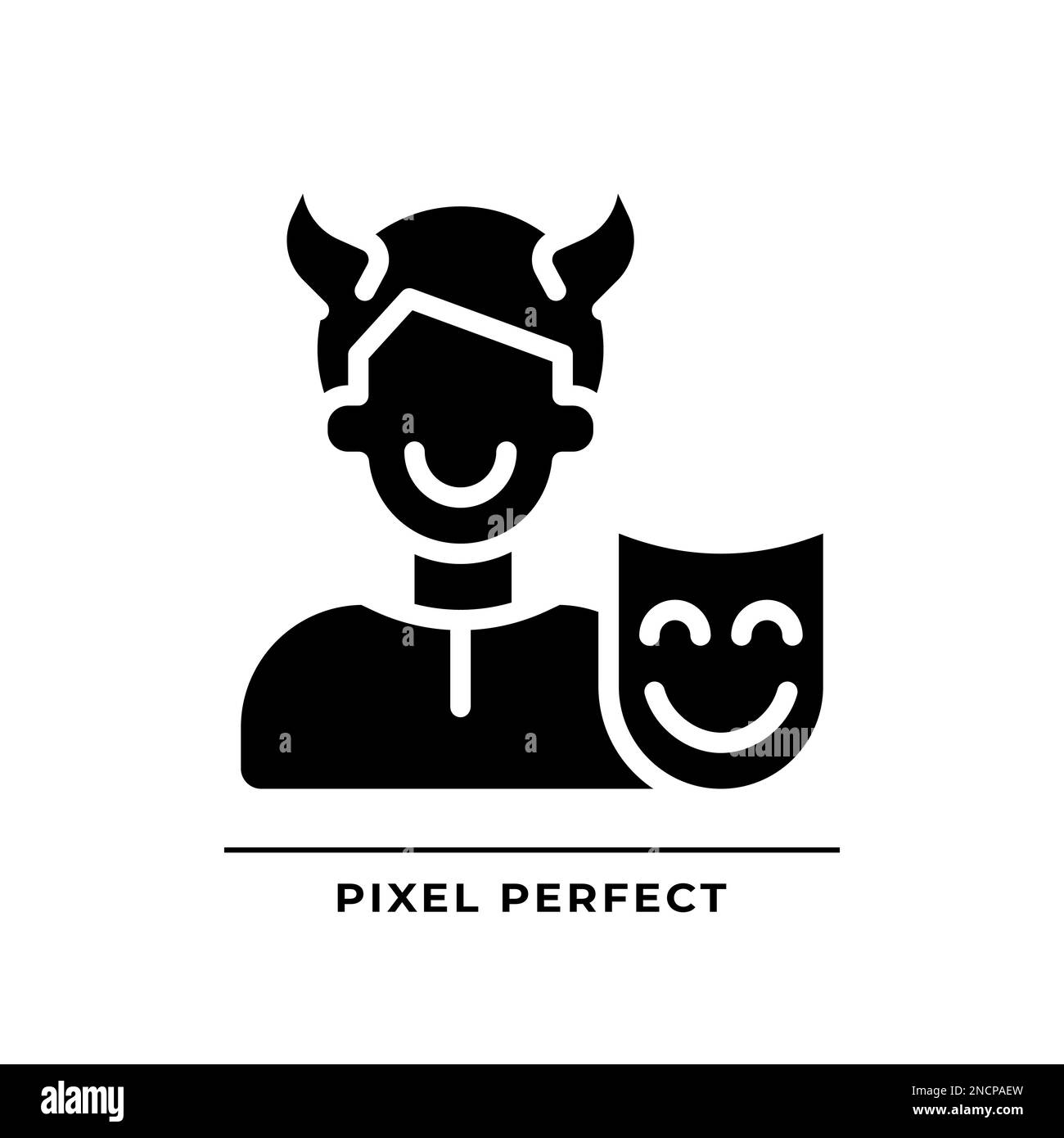 Trickster black glyph icon Stock Vector Image &amp; Art - Alamy