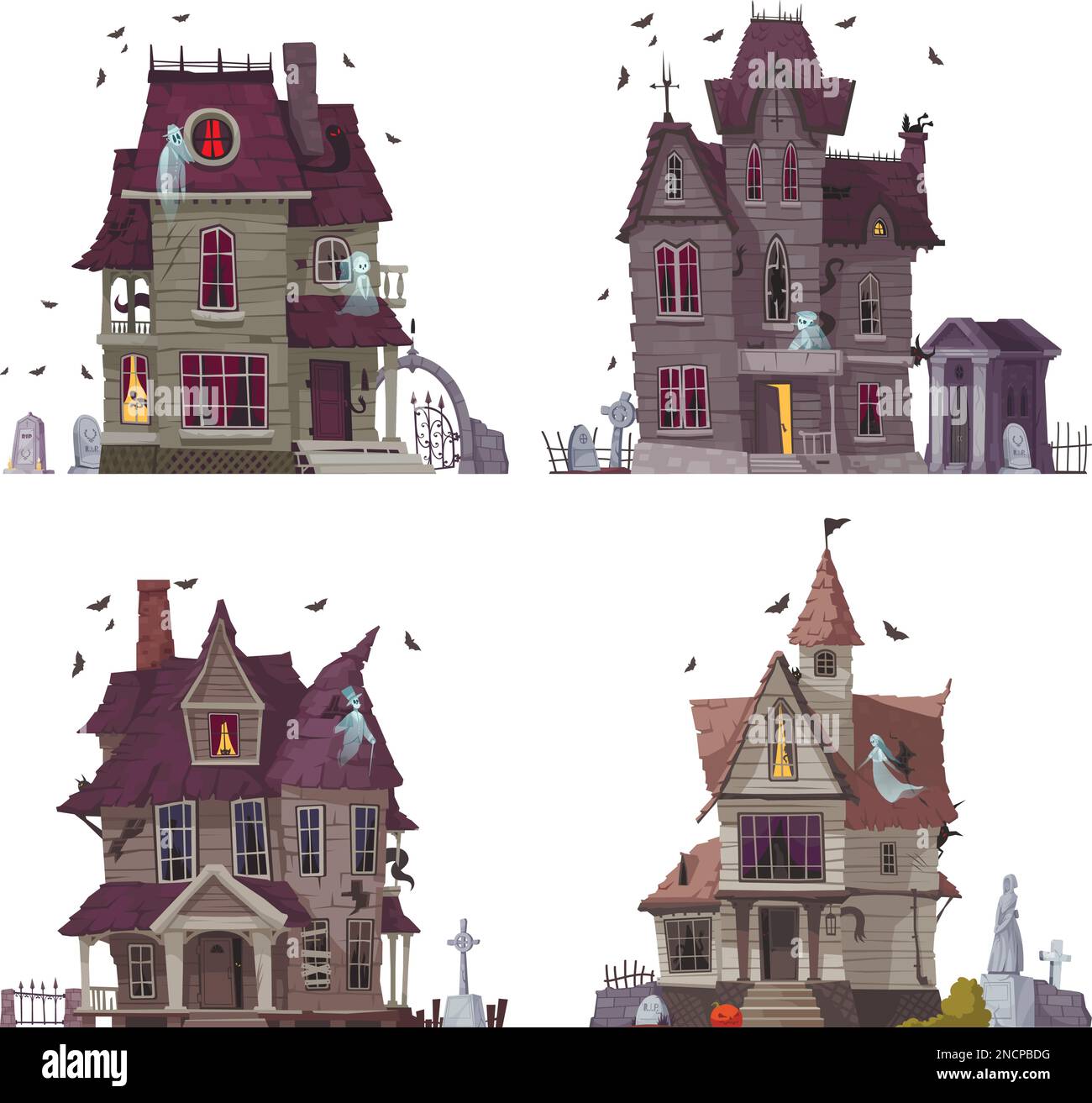 scary house cartoon