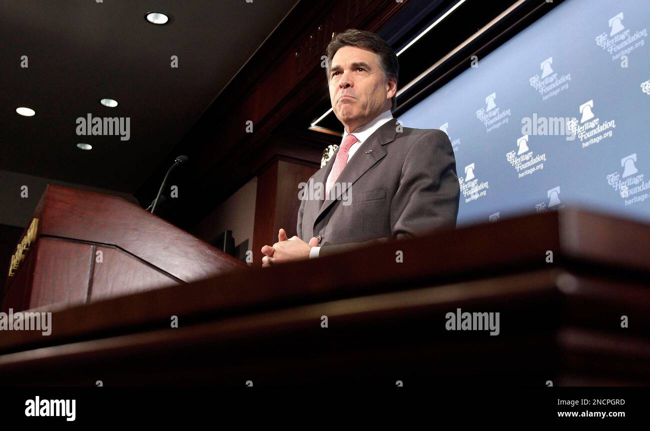 Texas Gov. Rick Perry talks about his new book entitled "Fed Up" during