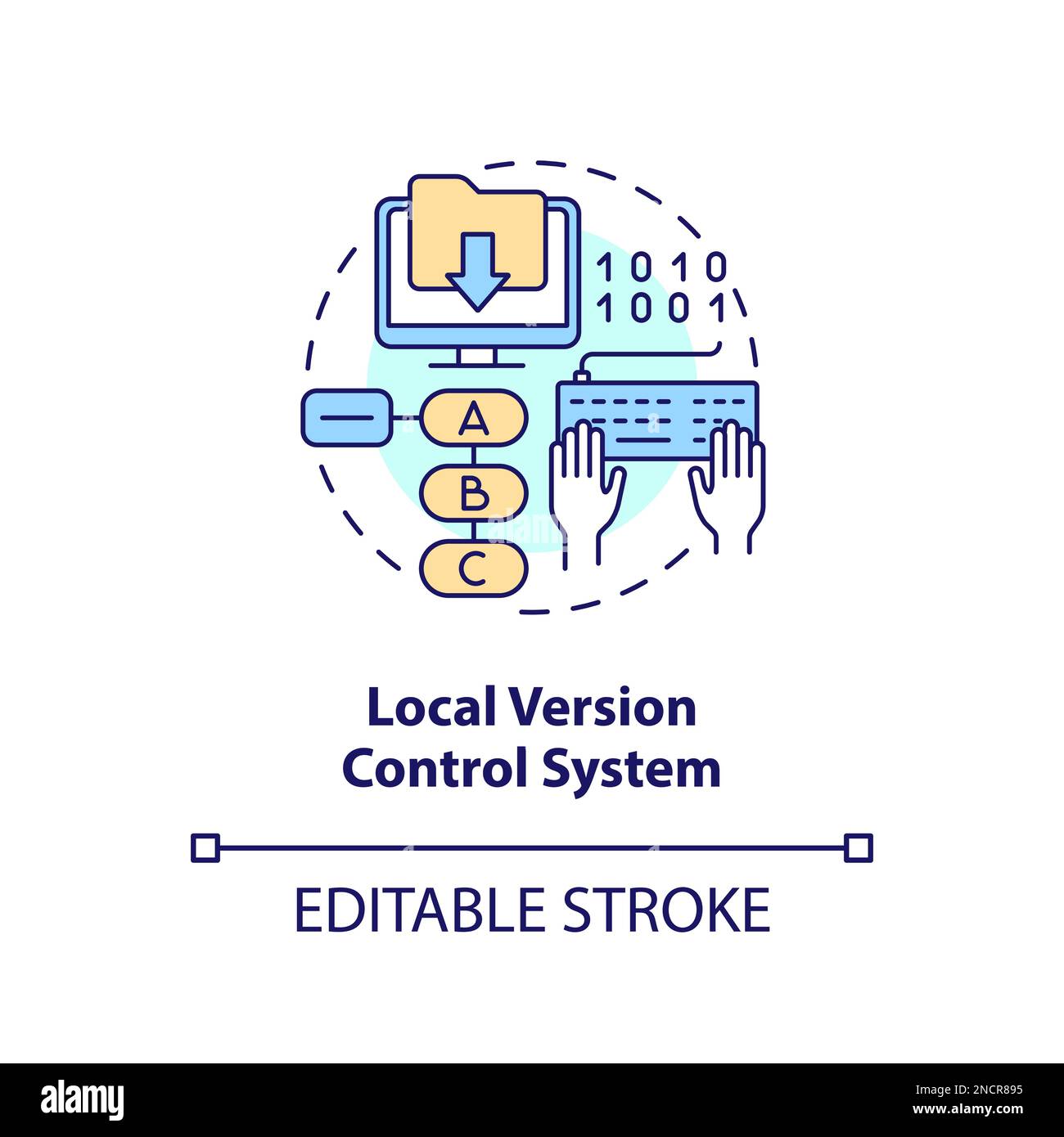 Local version control system concept icon Stock Vector Image & Art - Alamy