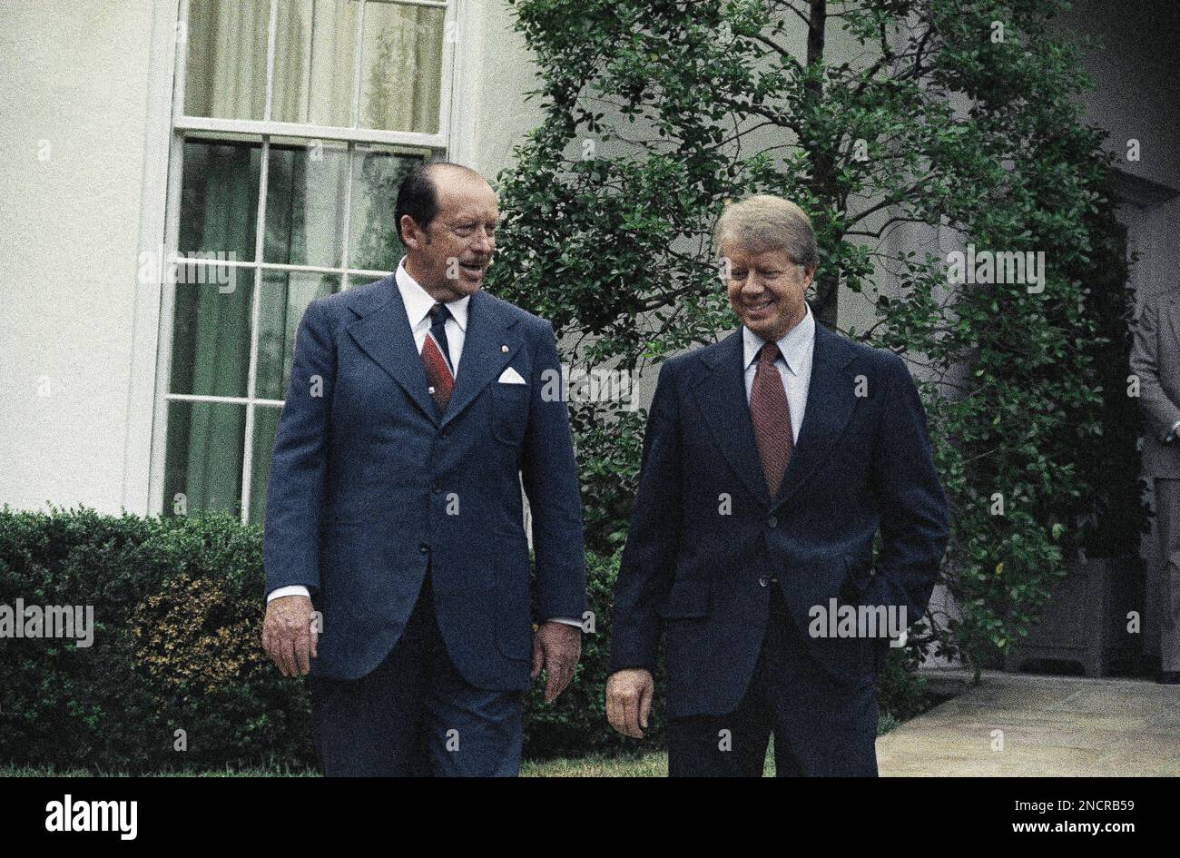 President Jimmy Carter with President Alfredo Stroessner of Paraguay