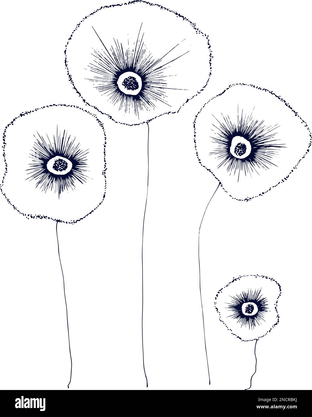 Drawing vector graphics with floral pattern for design. Floral flower ...