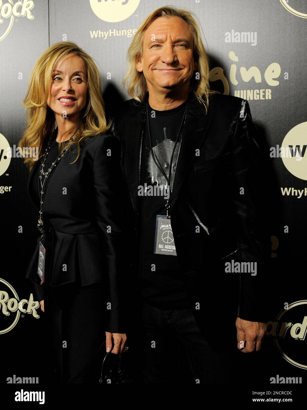 Joe Walsh and his wife Marjorie Bach arrive at 