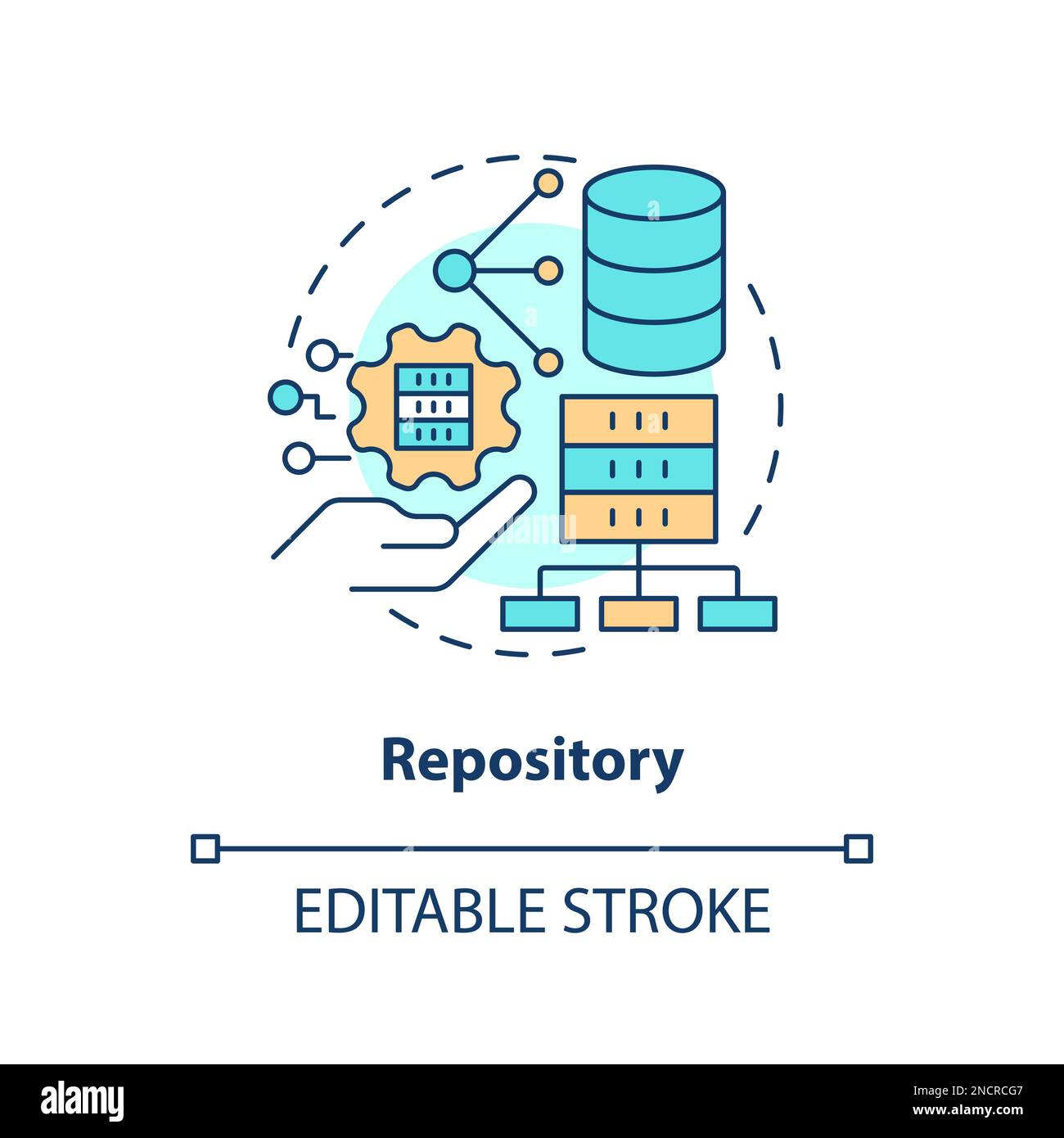Repository concept icon Stock Vector Image & Art - Alamy