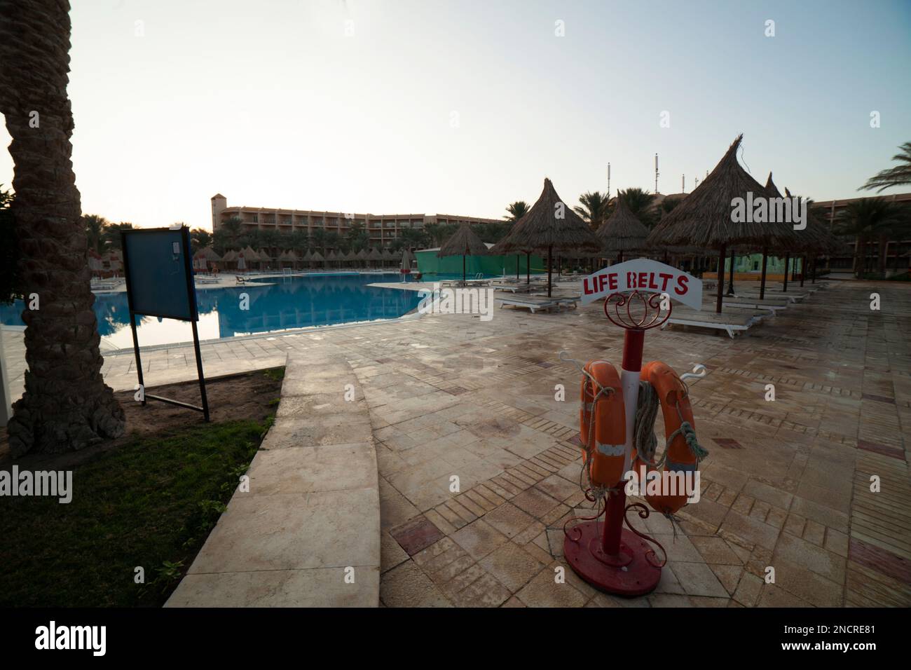Hotel swimming pool Hurghada Red Sea, Egypt Stock Photo