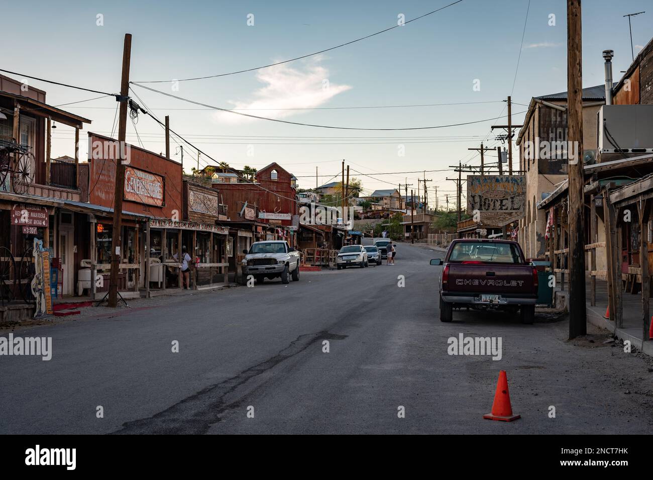 The old wild west town of Oatman Stock Photo - Alamy