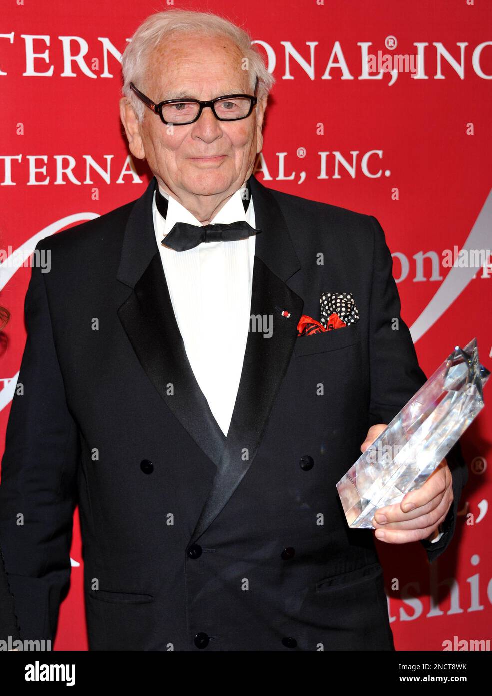 Board of Directors Legend Award honoree Pierre Cardin attends Fashion Group  International's 'Night of Stars' award ceremony at Cipriani's Wall Street  on Thursday, Oct. 28, 2010 in New York. (AP Photo/Evan Agostini