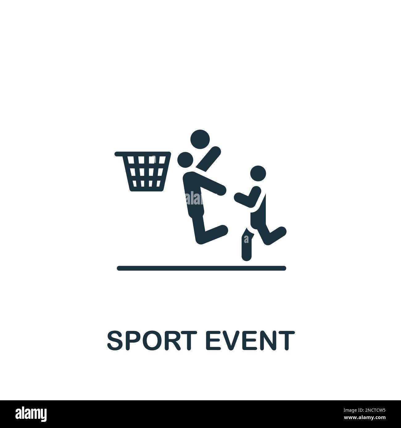 Sport event icon. Monochrome simple sign from entertainment collection